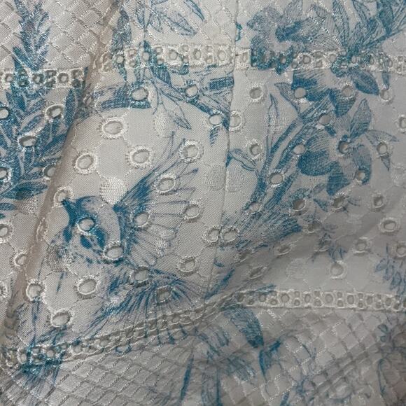 Alice and Olivia Embroidered Eyelet Wide Leg Jumpsuit 12 New Retails $550 - Picture 6 of 7